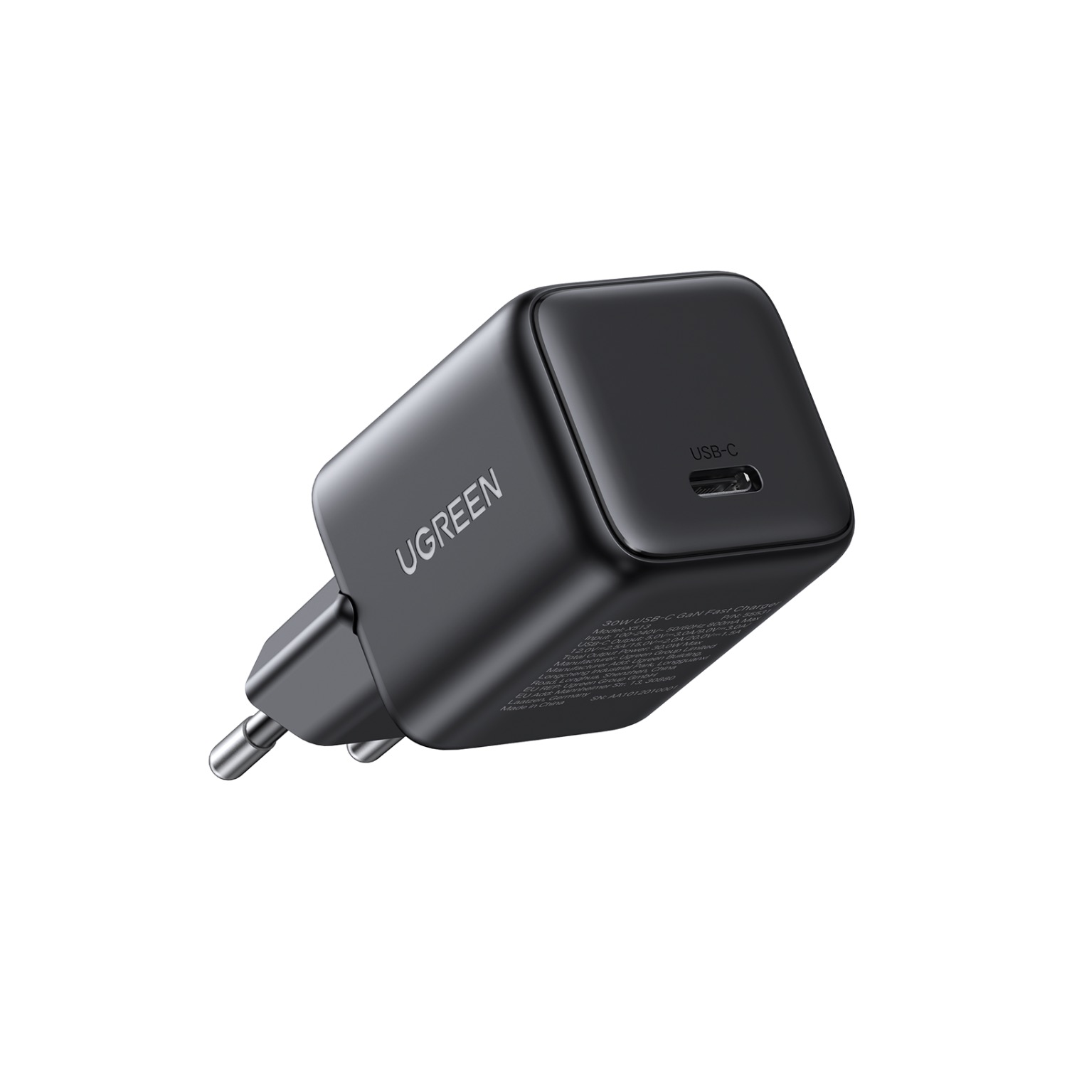 UGREEN 1 Port PD Wall Charger With Cable - 30W - Black - Image 48
