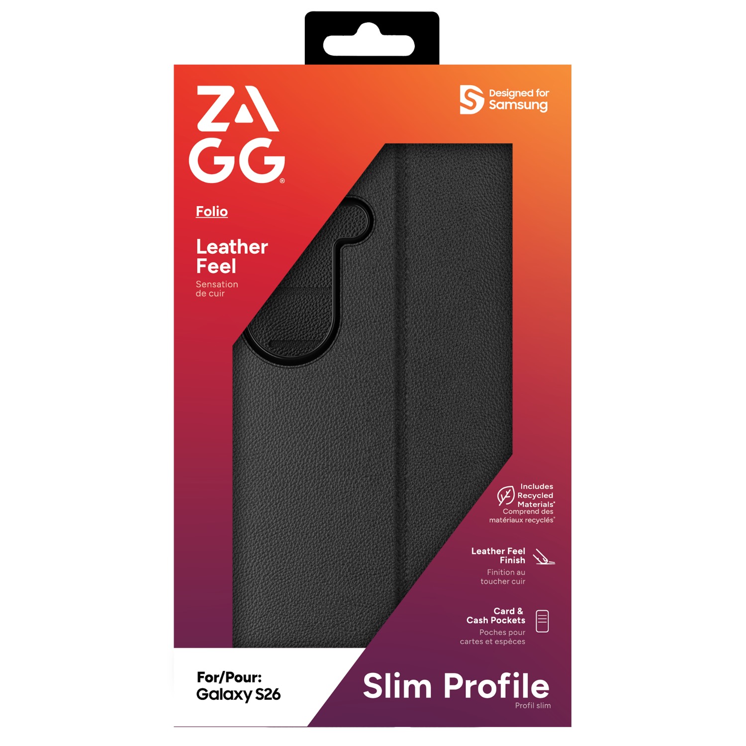 Zagg Folio Case - Samsung Galaxy S26 - Black - Image 22