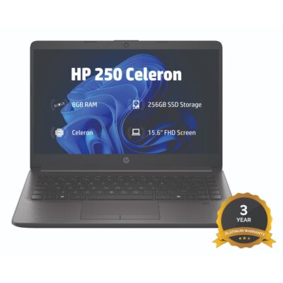 HP 250RT G9 15.6IN CELERON Laptop N150 8GB 256GB - Dark Ash Silver