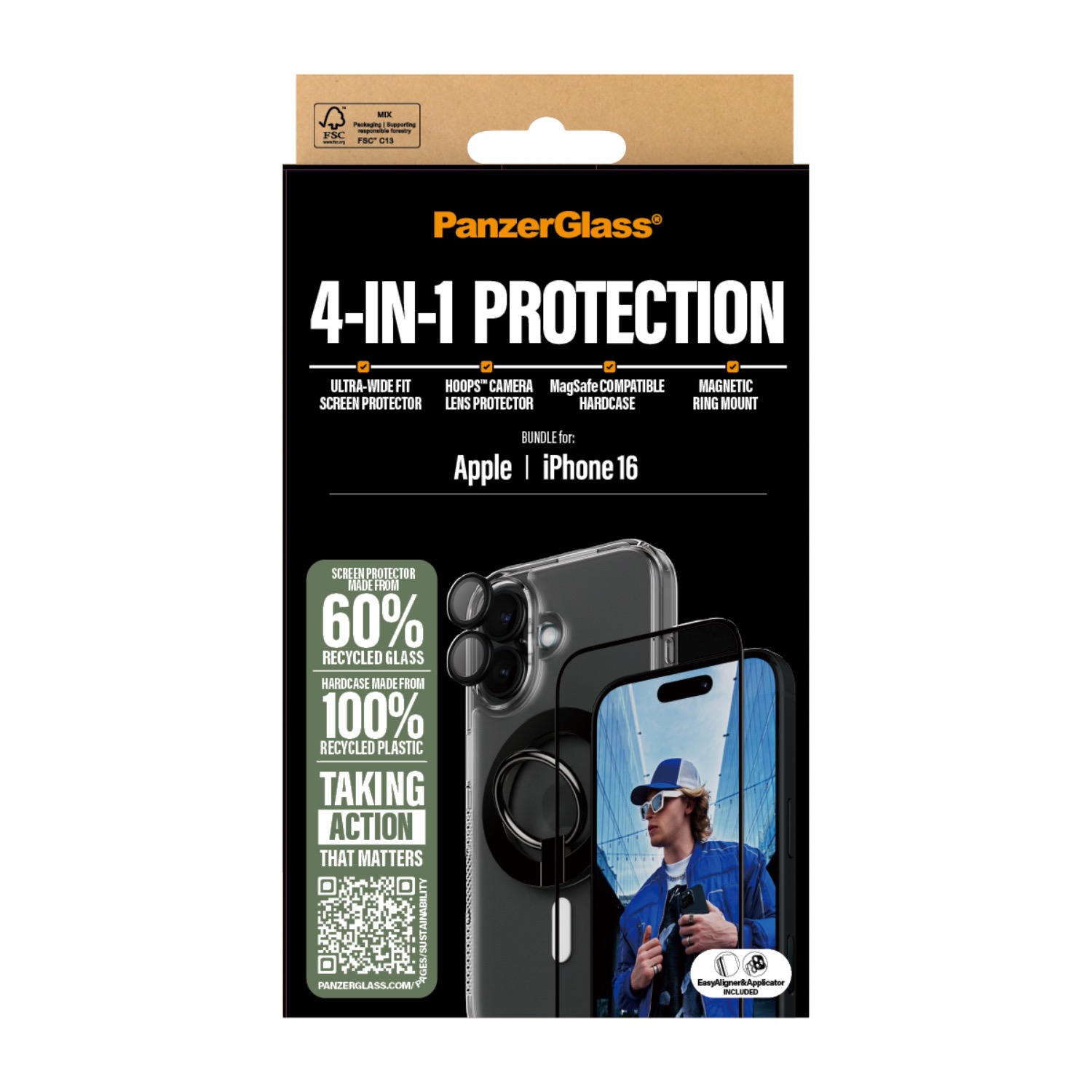 PanzerGlass 3-In-1 Protection Bundle - Apple iPhone 16 - Image 42