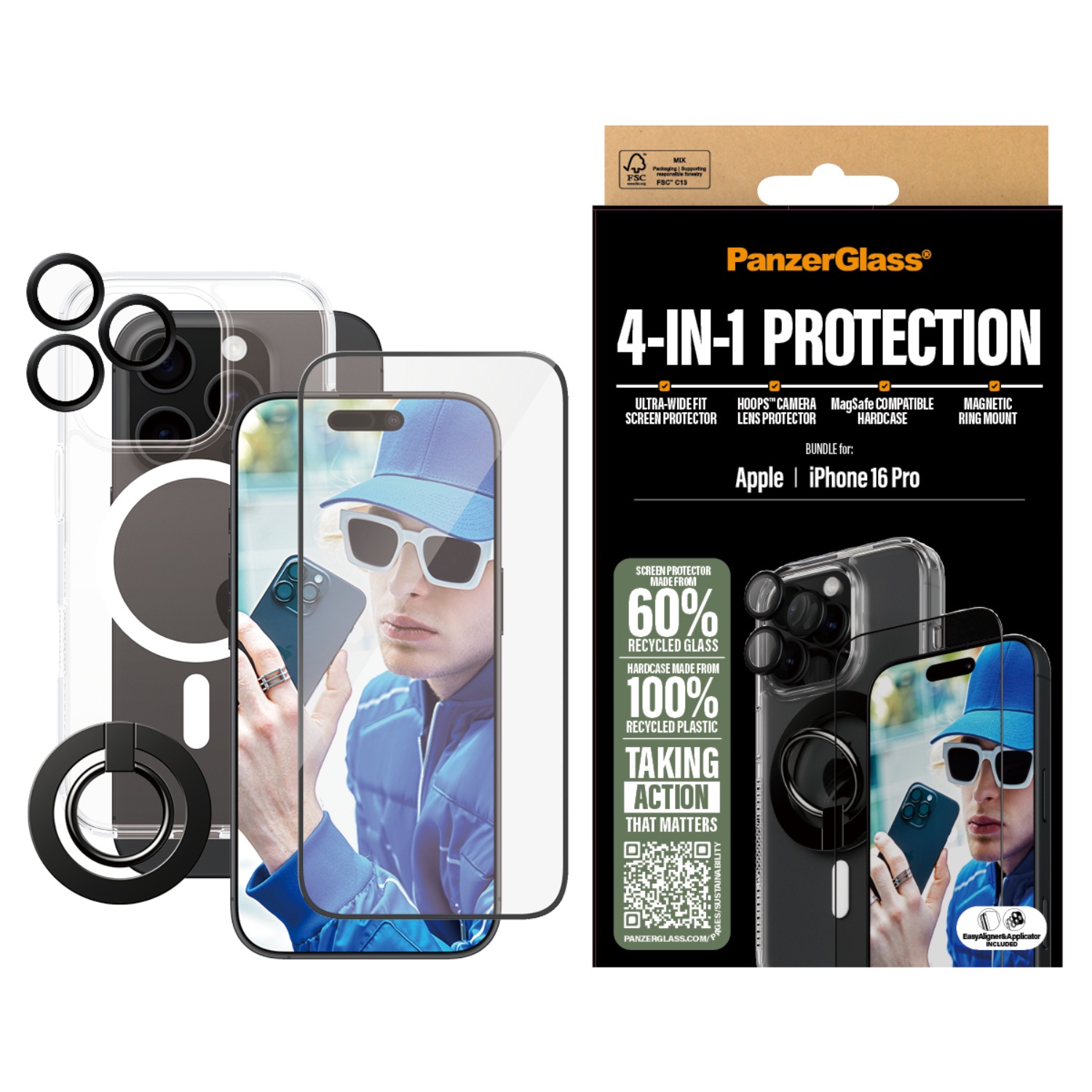PanzerGlass 3-In-1 Protection Bundle - Apple iPhone 16 Pro - Image 34