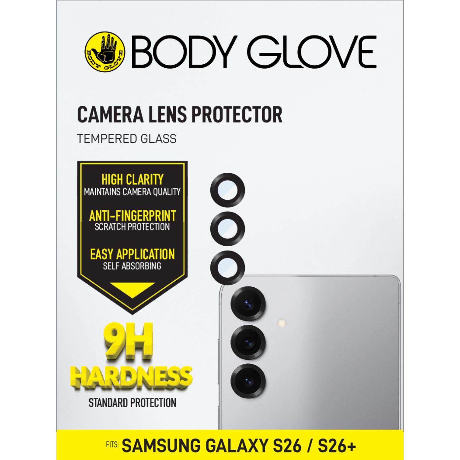 Body Glove Tempered Glass Camera Screen Protector - Samsung Galaxy S26/26+ - Black Border - Image 5