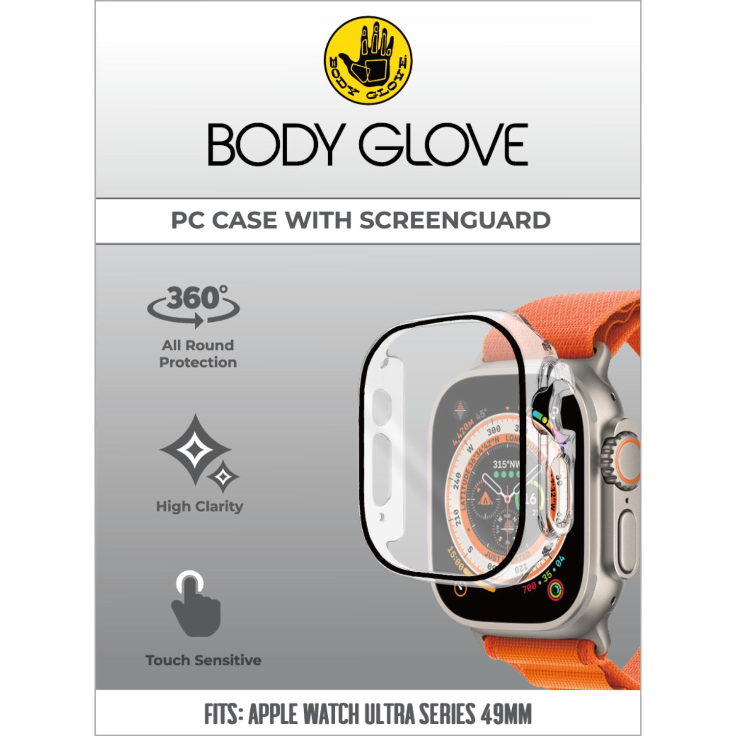 Body Glove PC Case With Screenguard - Apple Watch Ultra 49mm - Image 37
