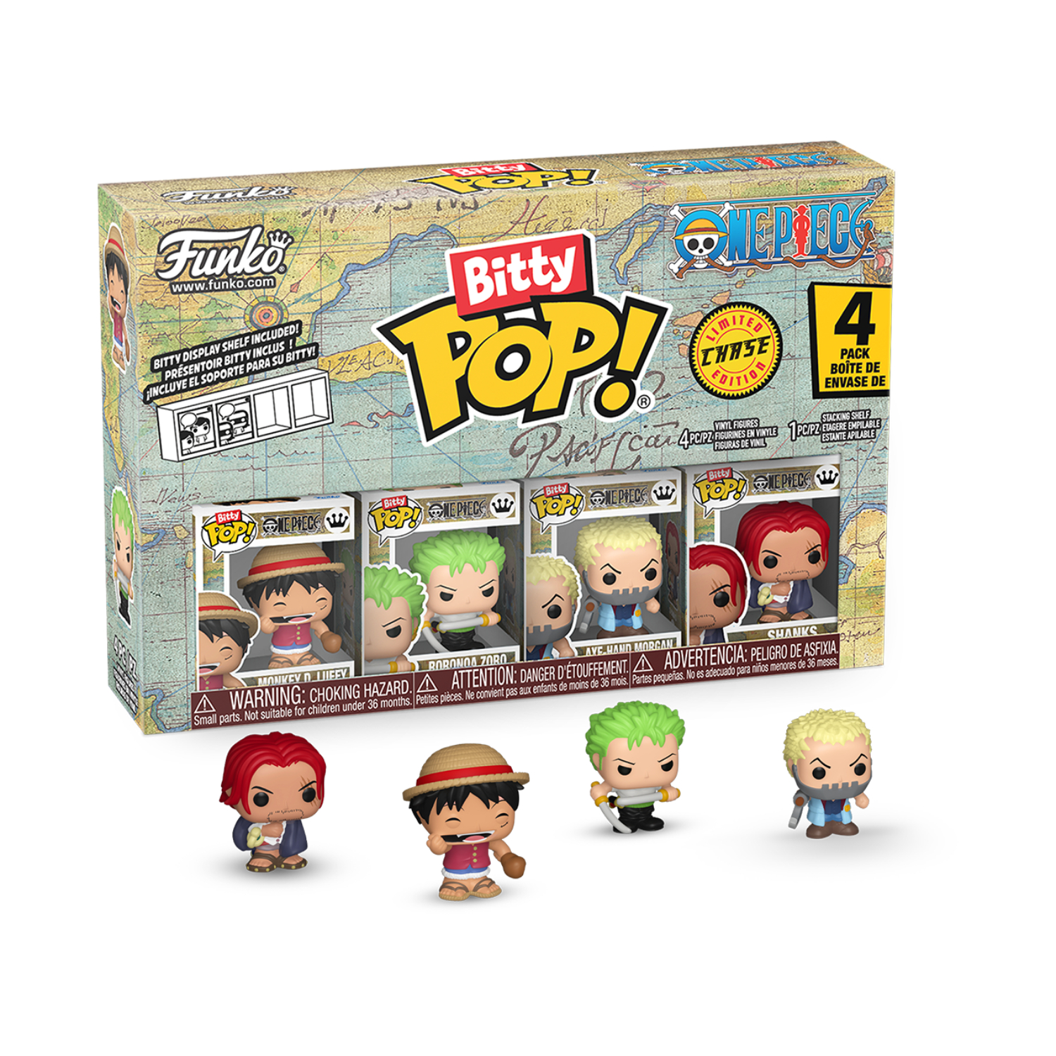 Funko Bitty Pop!: One Piece - Series 1 4 Pack(Limited Chase Edition) - Image 100