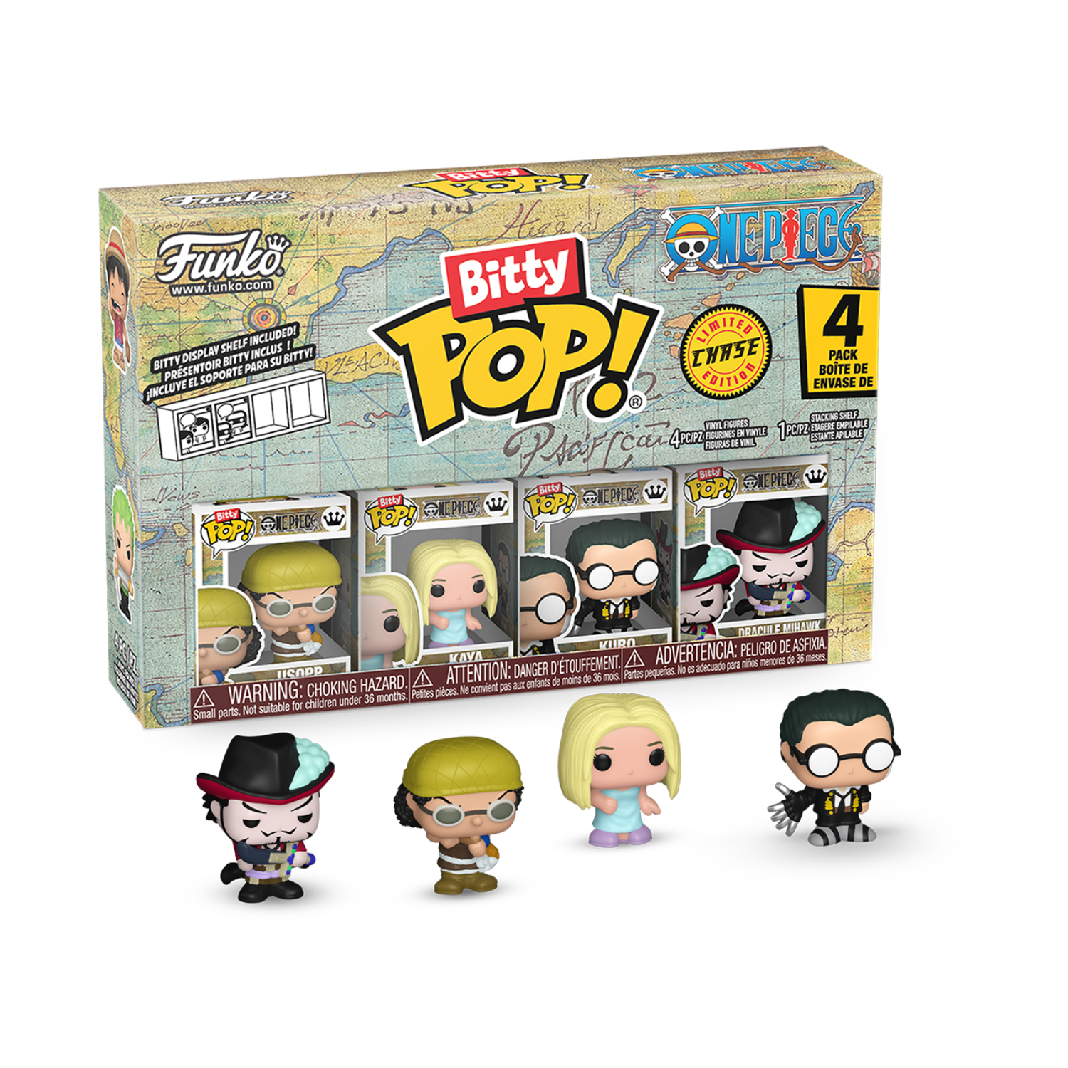 Funko Bitty Pop!: One Piece - Series 4 4 Pack(Limited Chase Edition) - Image 79