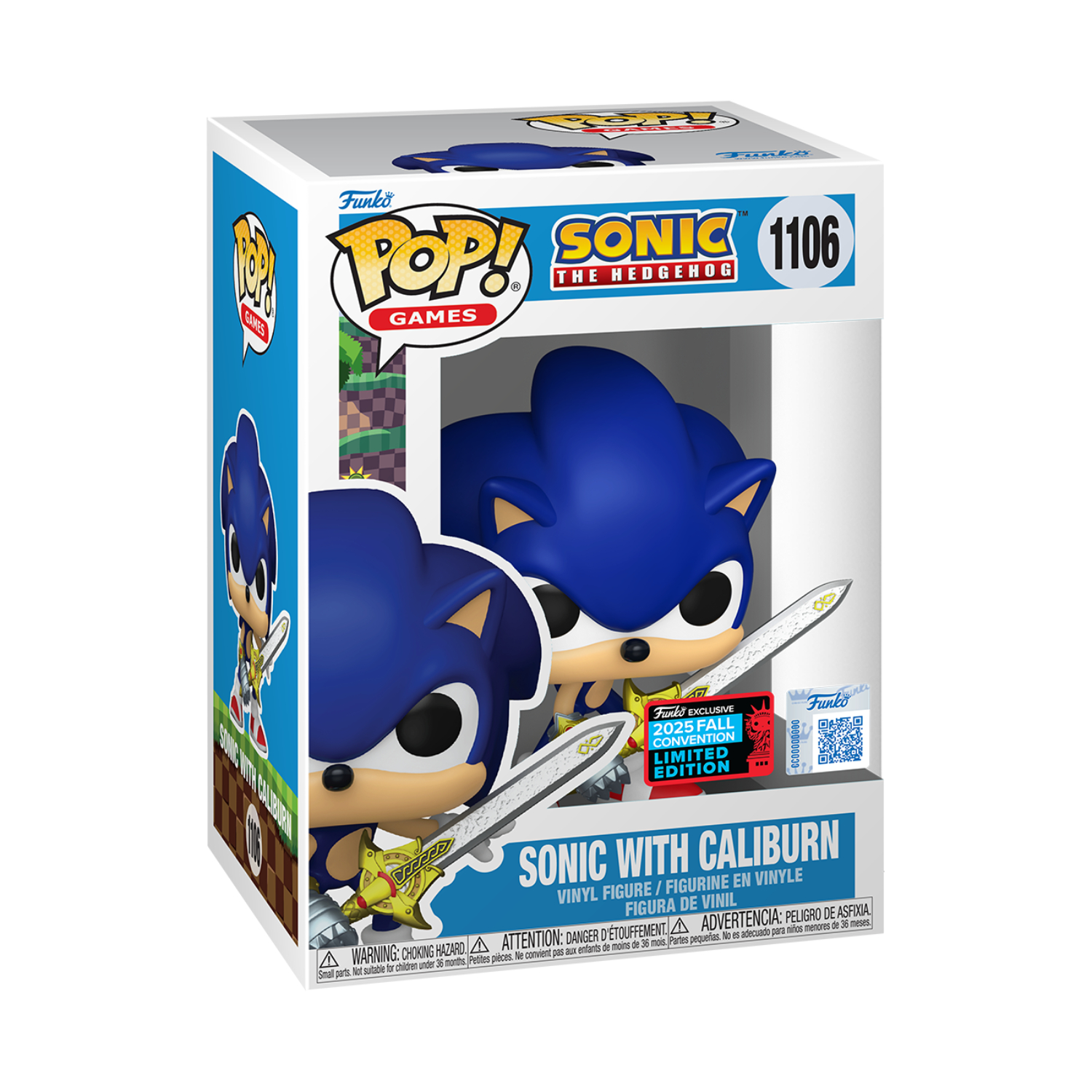 Funko Pop! Games: Sonic The Hedgehog - Sonic With Caliburn(Funko Exclusive 2025 Fall Convention Limited Edition) - Image 29