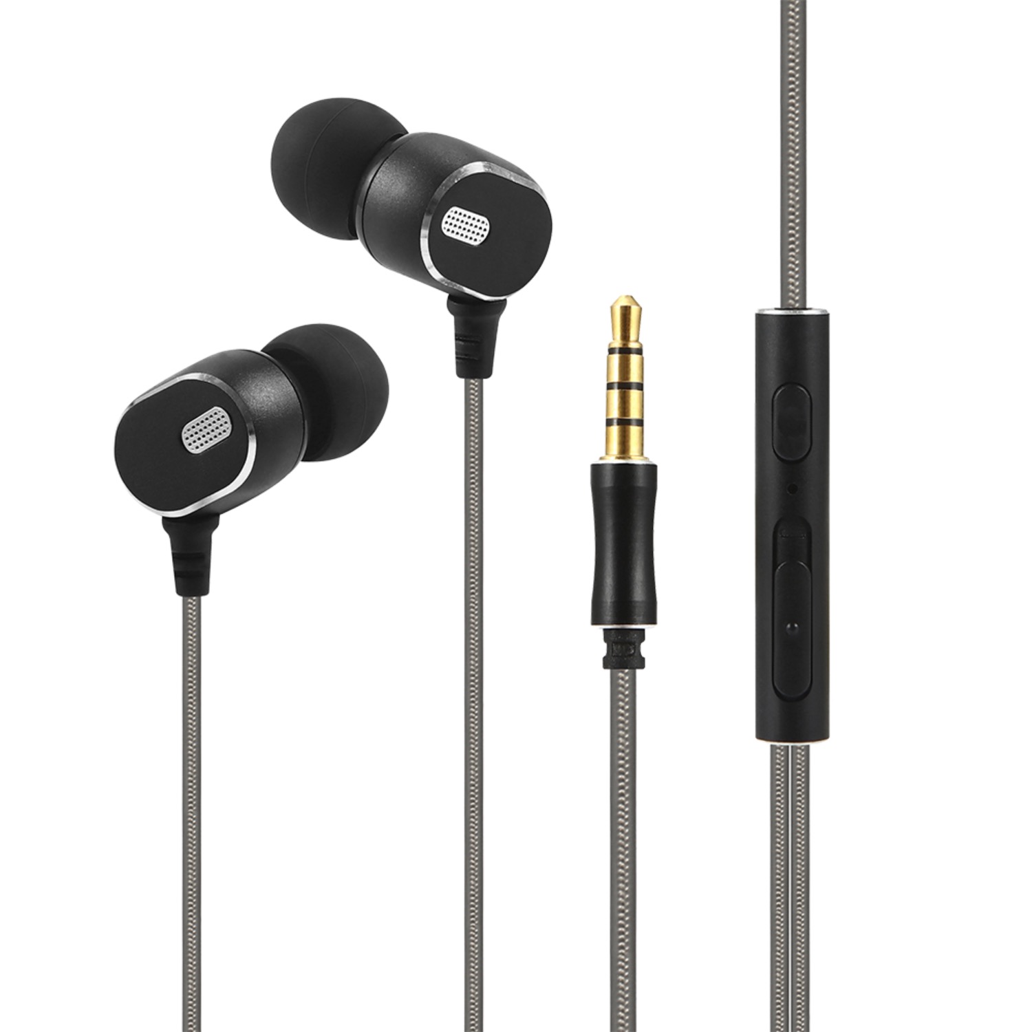 INTOUCH Explosive Wired Earphones - Black & Silver - Image 15