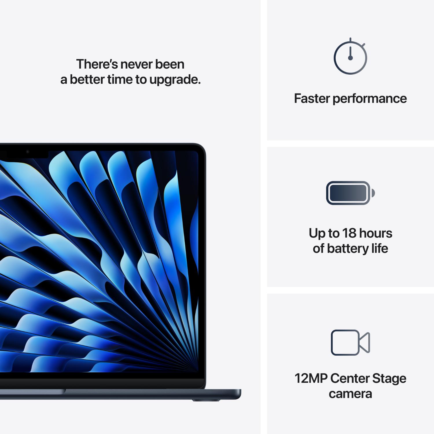 13-inch MacBook Air Apple M4 chip with 10-core CPU and 8-core GPU, 16GB, 256GB SSD - Midnight - Image 21