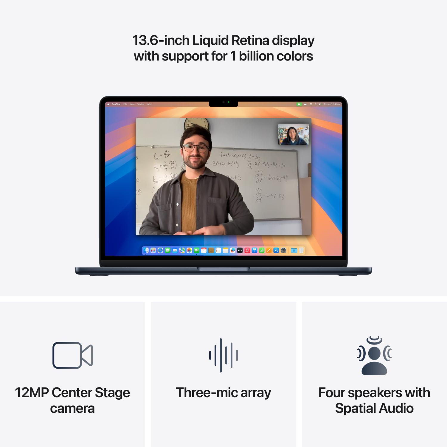 13-inch MacBook Air Apple M4 chip with 10-core CPU and 8-core GPU, 16GB, 256GB SSD - Midnight - Image 5