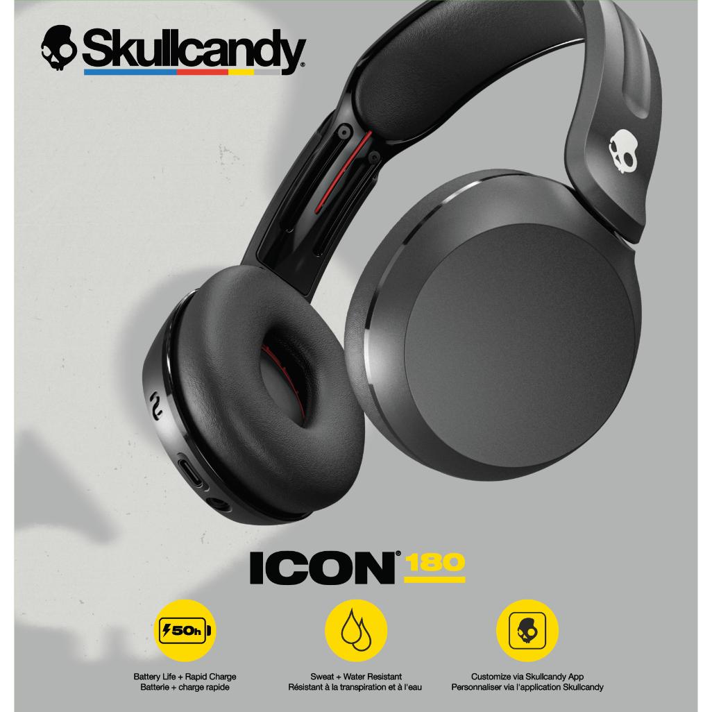 Skullcandy Icon® 180 Wireless Headphones - True Black - Image 21