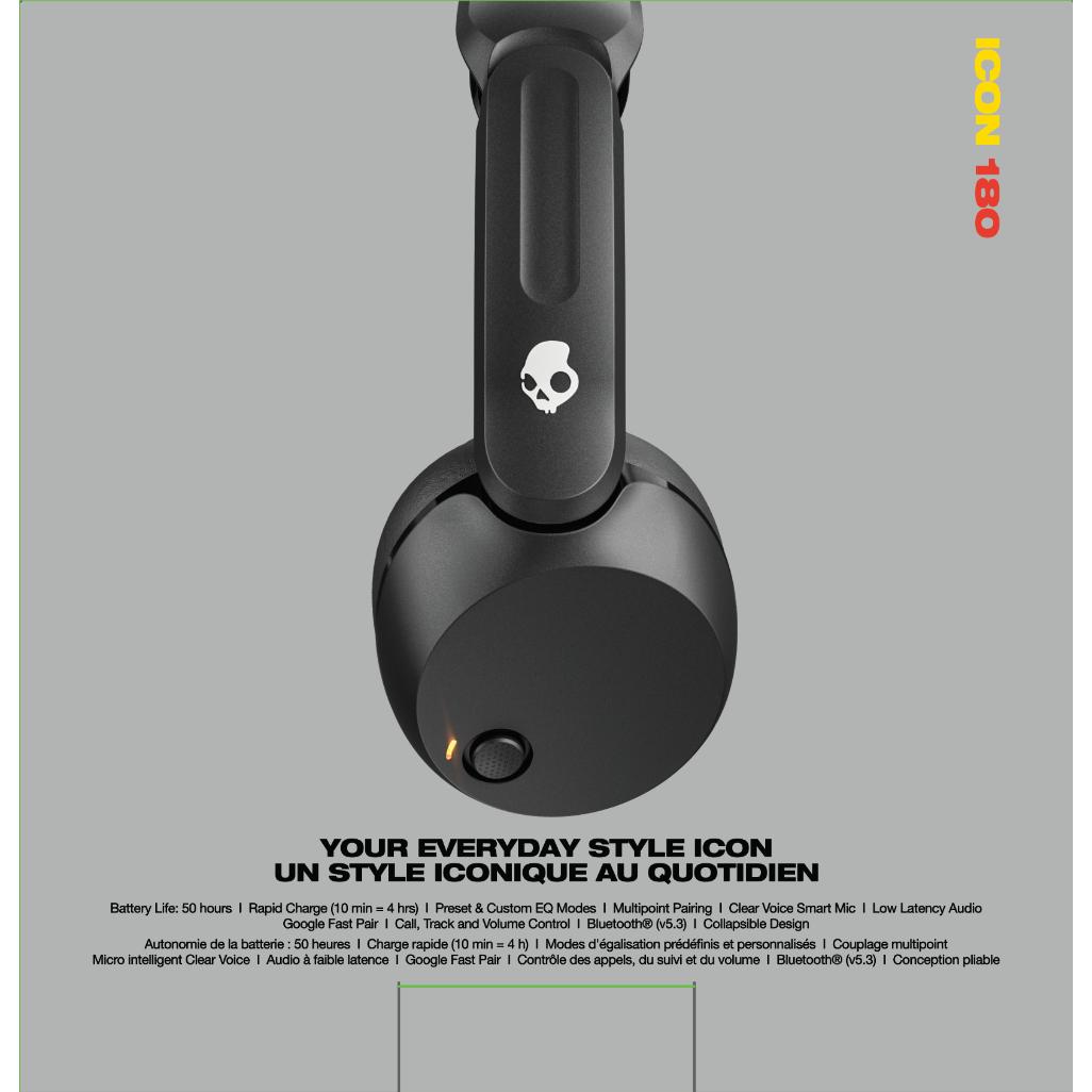 Skullcandy Icon® 180 Wireless Headphones - True Black - Image 22