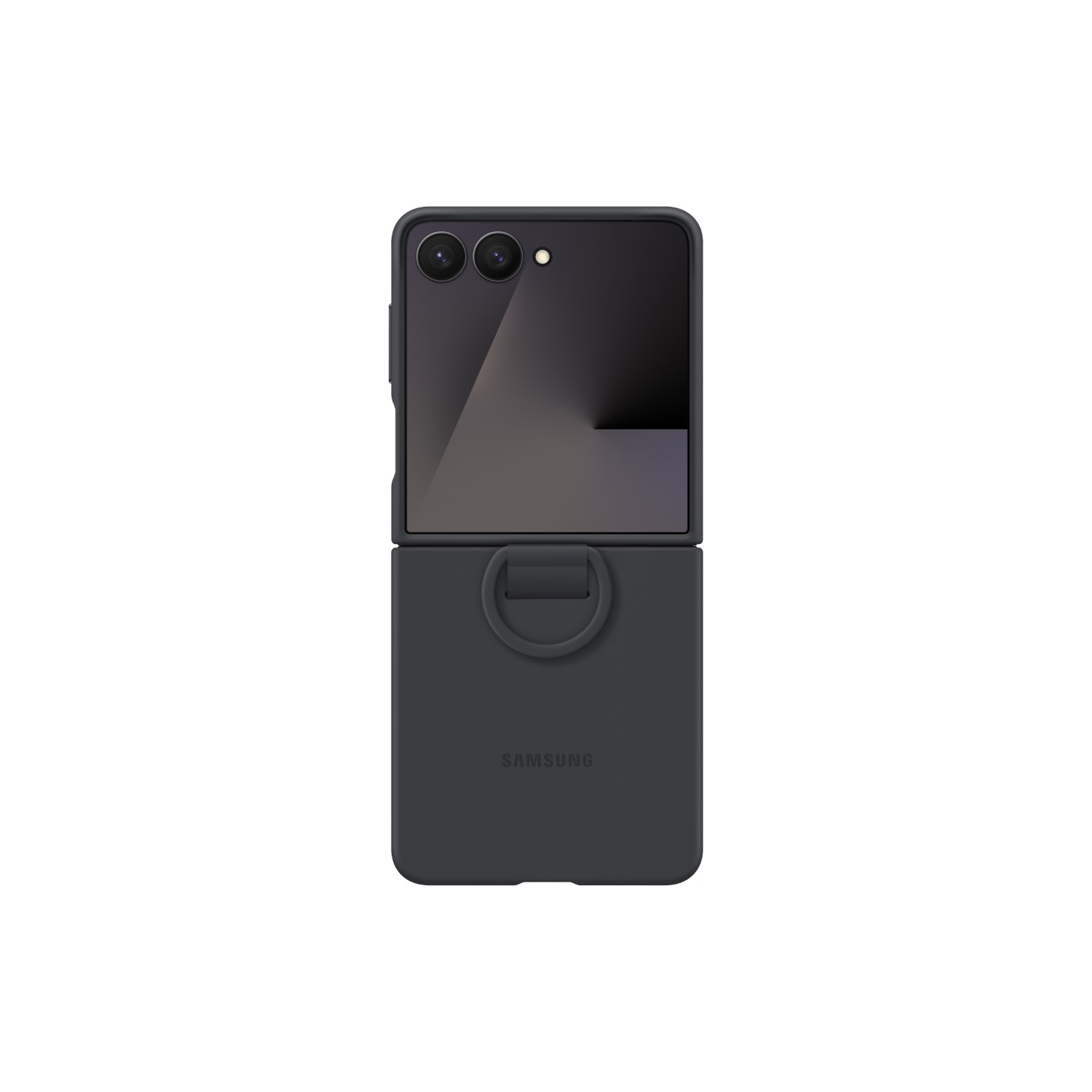 Samsung Silicone Cover With Ring - Samsung Galaxy Z Flip7 - Black - Image 85