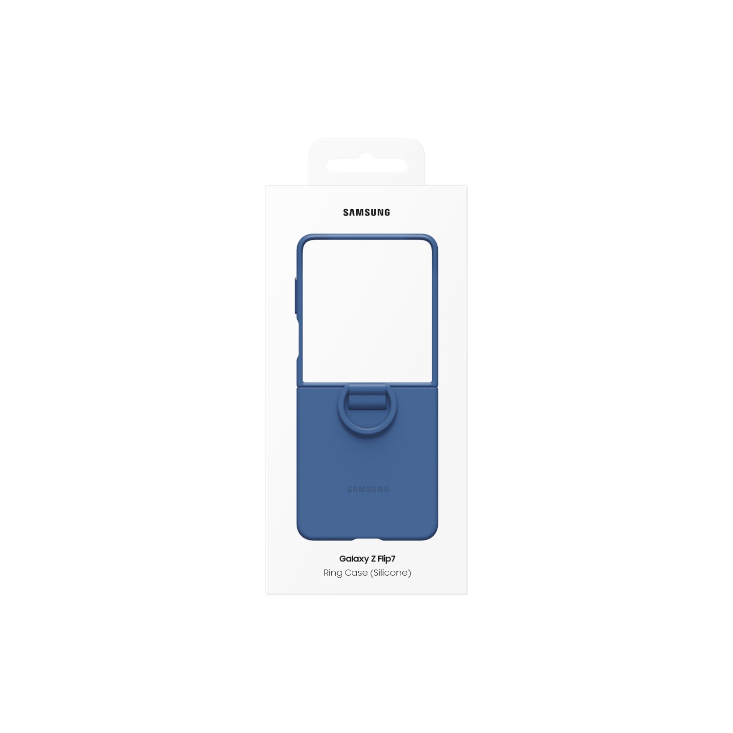 Samsung Silicone Cover With Ring - Samsung Galaxy Z Flip7 - Blue - Image 91