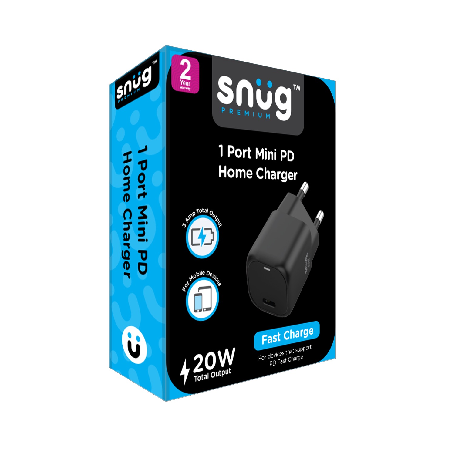 Snug 1 Port Mini PD Home Charger - 20W - Image 56