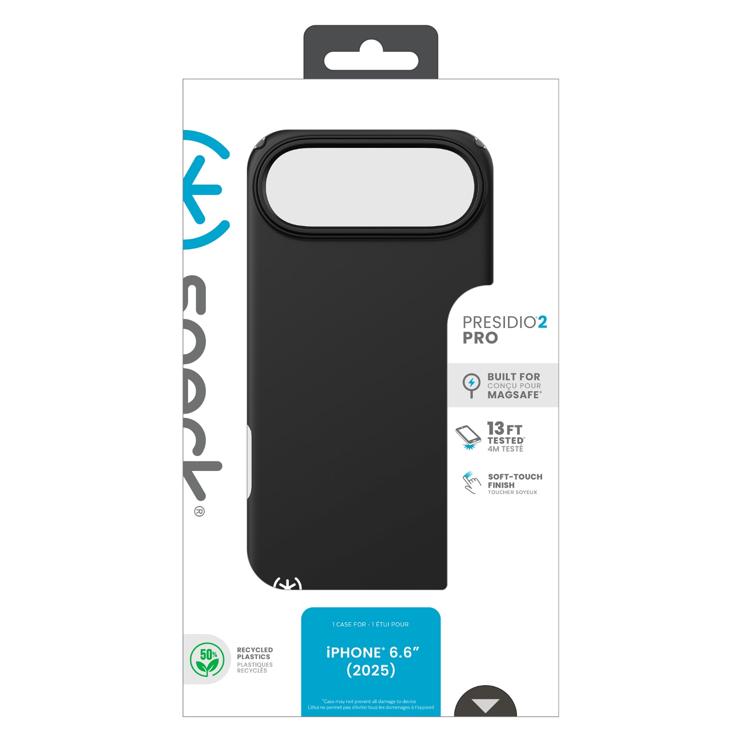 Speck Presidio2 Pro MagSafe Case - Apple iPhone Air - Black & Slate Grey - Image 55