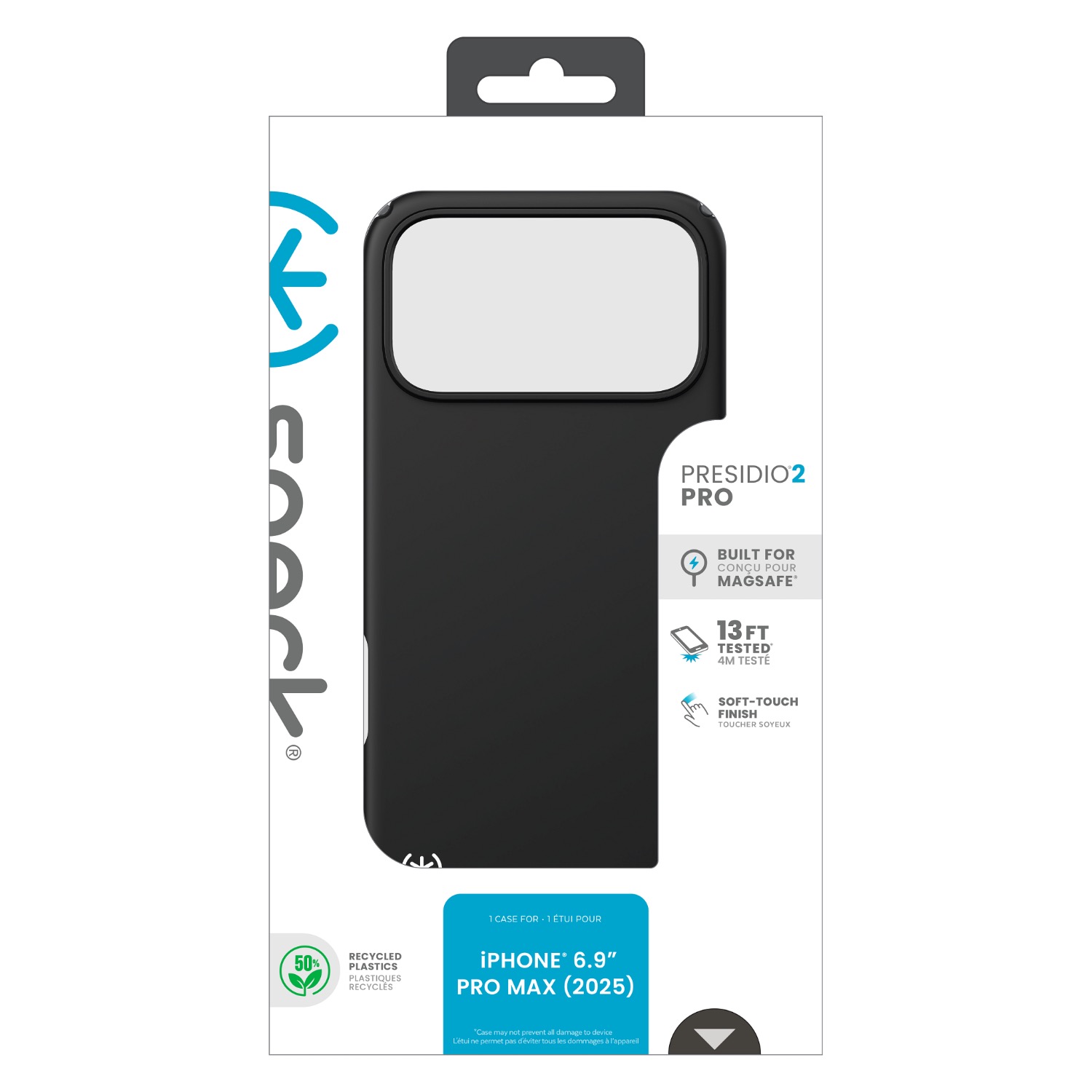 Speck Presidio2 Pro MagSafe Case - Apple iPhone 17 Pro Max - Black & Slate Grey - Image 66