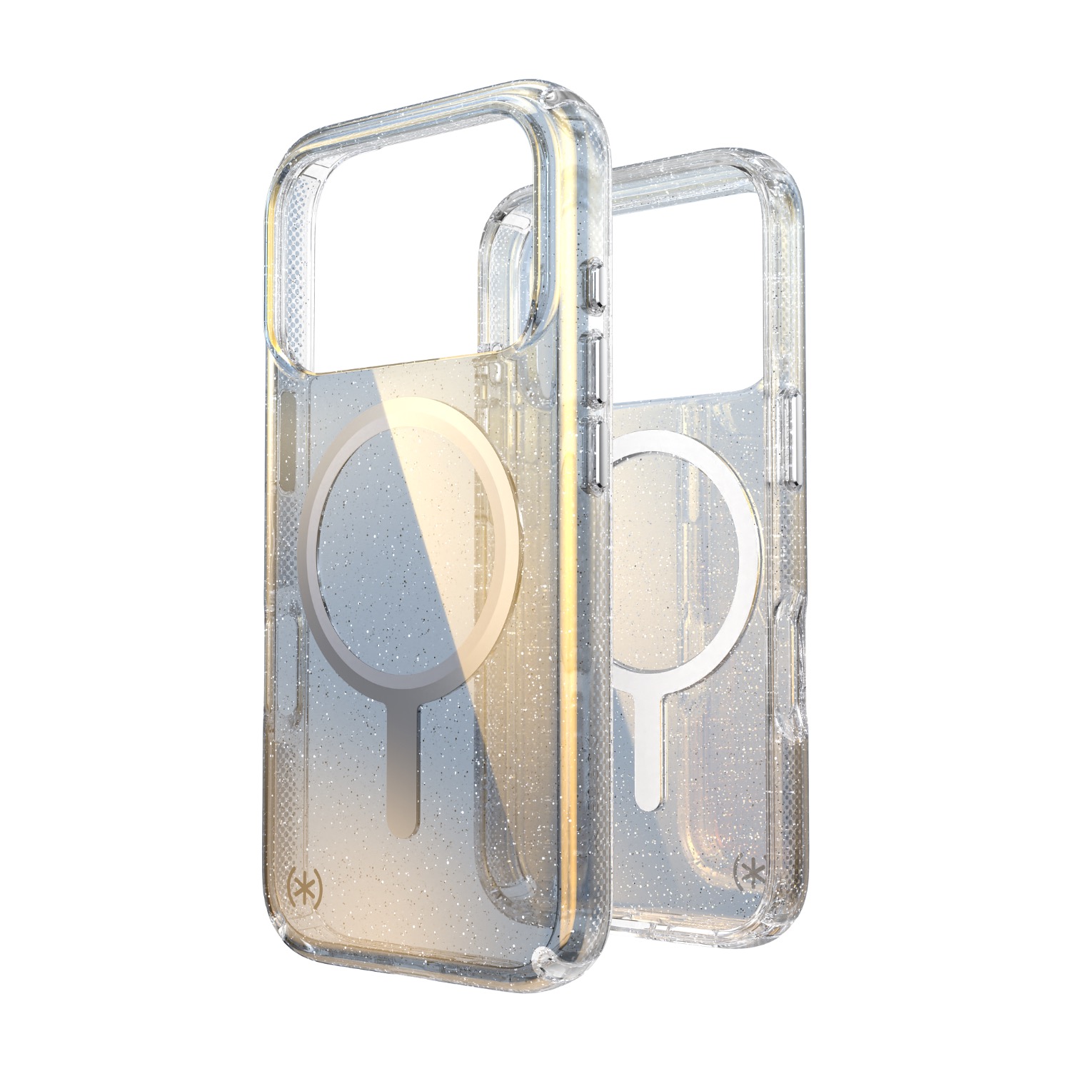 Speck Presidio Lux MagSafe Case - Apple iPhone 17 Pro - Silver Glitter - Image 47