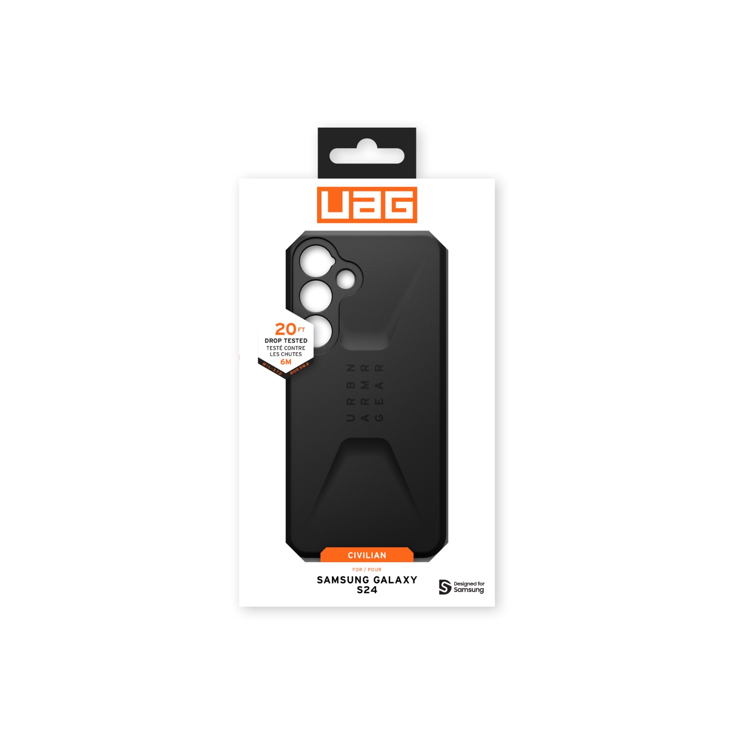 UAG Civilian Case - Samsung Galaxy S24 - Black - Image 92