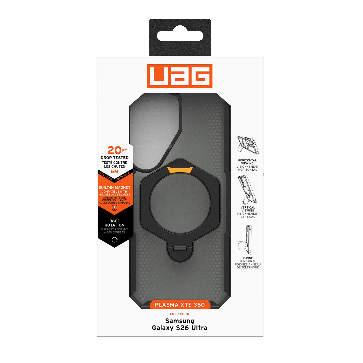 UAG Plasma XTE 360 Magnetic Case - Samsung Galaxy S26 Ultra - Black - Image 32