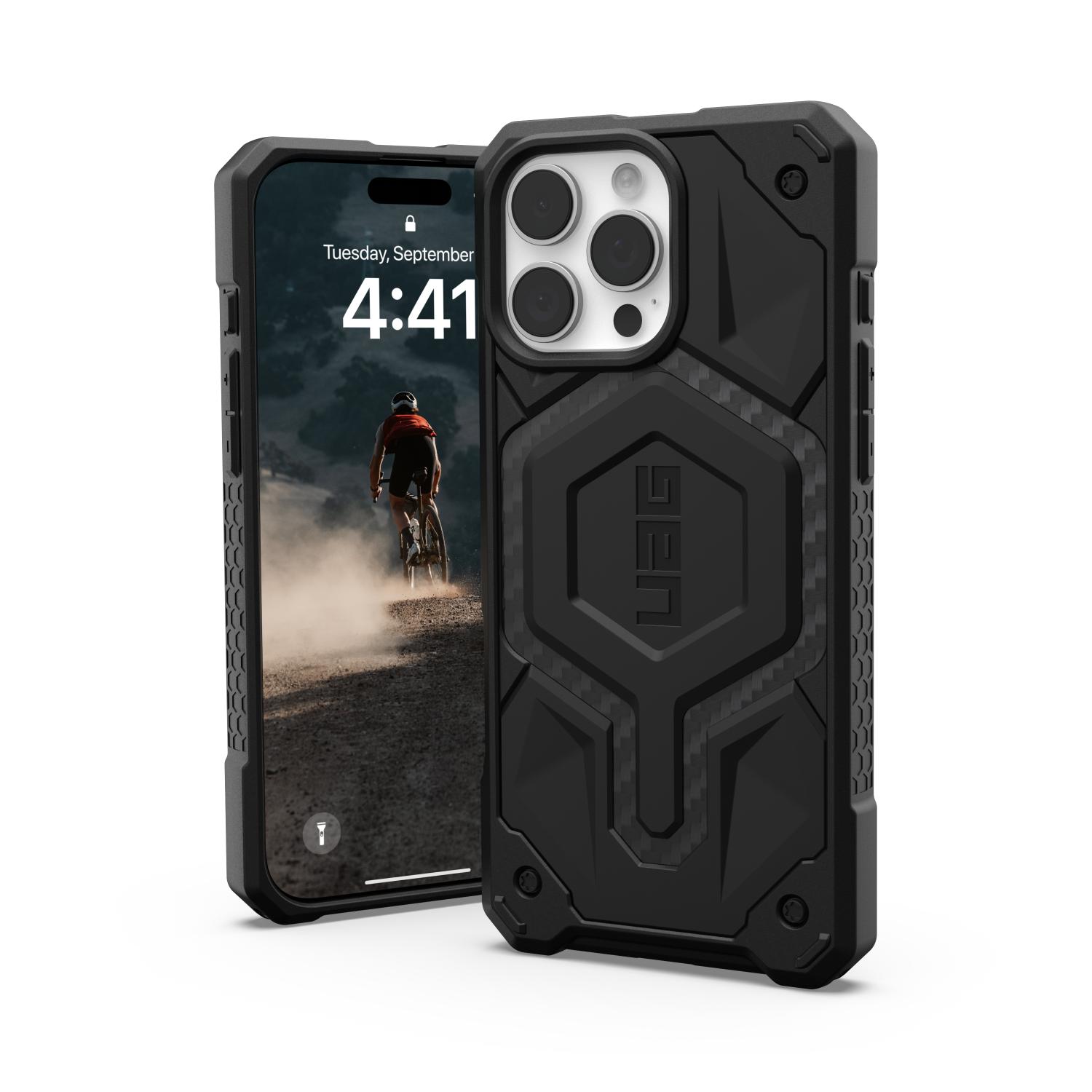 UAG Monarch Case - Apple iPhone 16 Pro Max - Carbon Fibre - Image 34