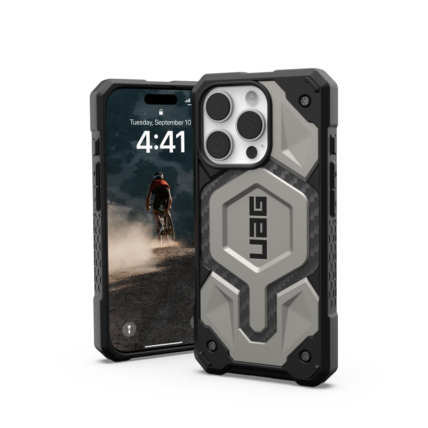 UAG Monarch Pro MagSafe Case - Apple iPhone 16 Pro - Titanium - Image 48