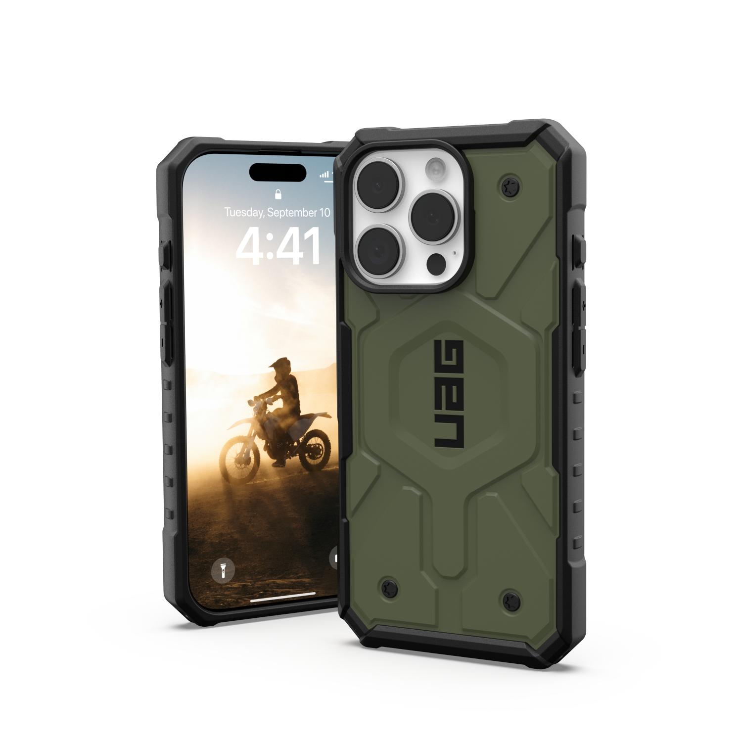 UAG Pathfinder Magsafe Case - Apple iPhone 16 Pro - Olive Drab - Image 52