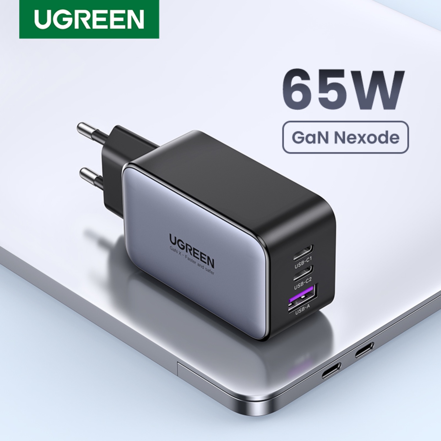 UGREEN 3 Port GaN PD Home Charger - 65W - Image 55