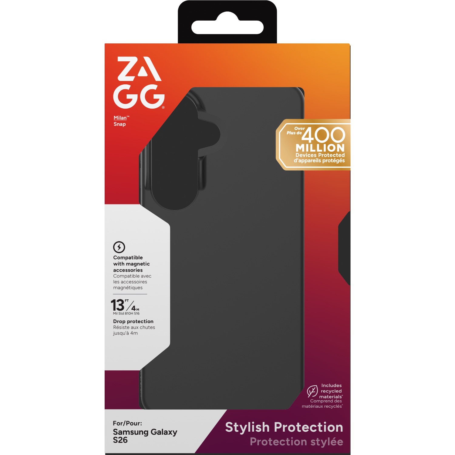 Zagg Milan Snap Magnetic Case - Samsung Galaxy S26 - Black - Image 33