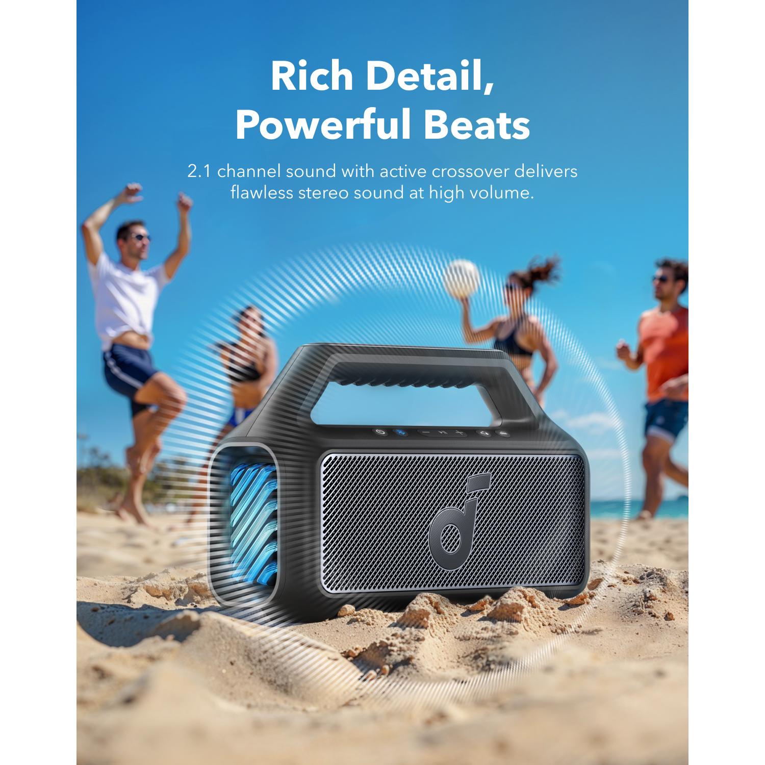 soundcore Boom 2 Bluetooth Speaker - Black - Image 11