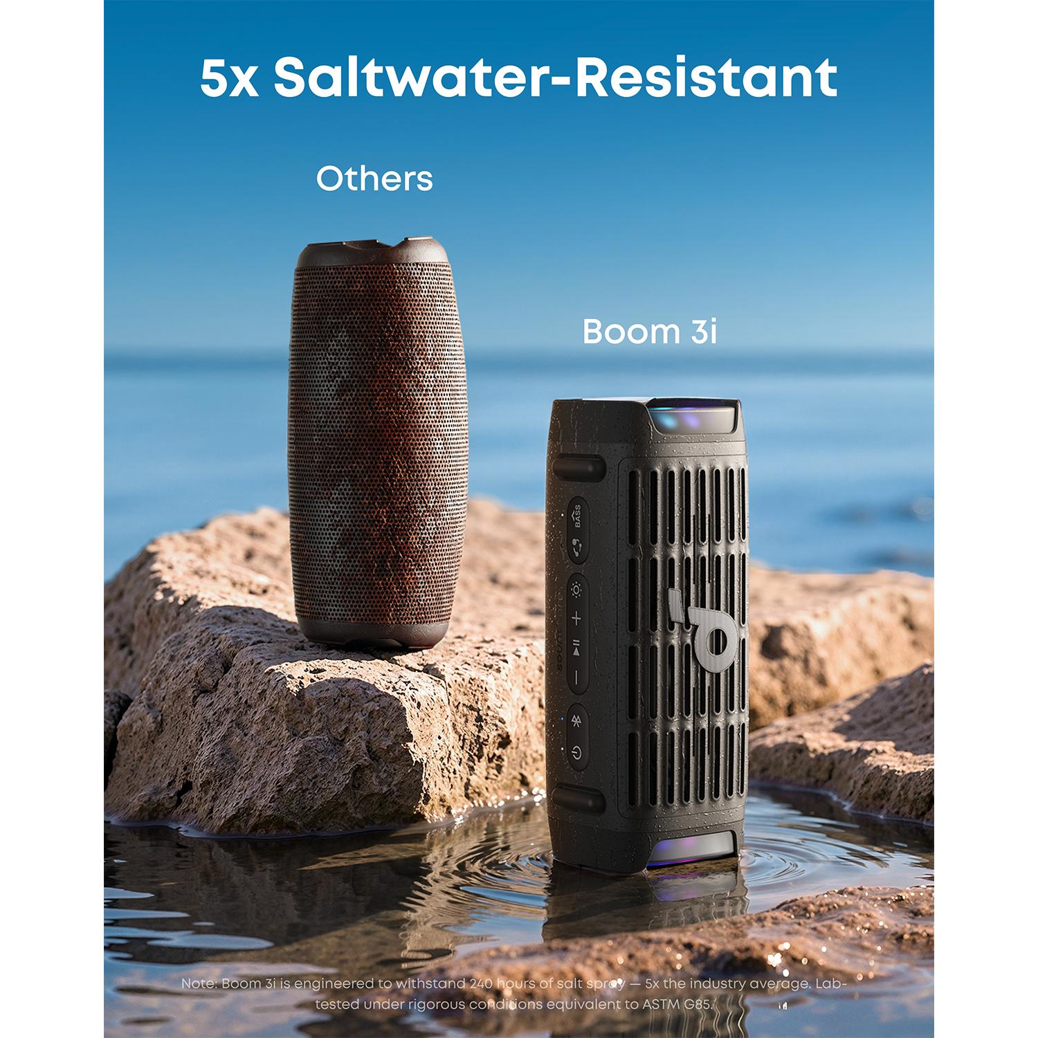 soundcore Boom 3i Rugged Bluetooth Speaker - Black - Image 9