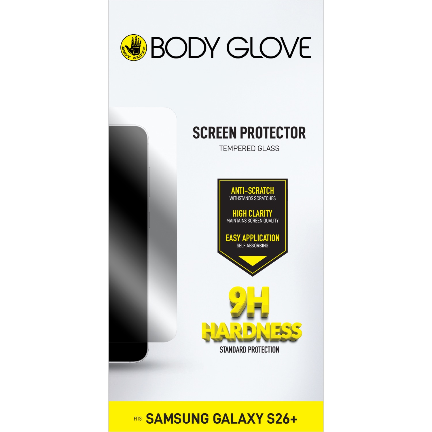 Body Glove Tempered Glass Screen Protector - Samsung Galaxy S26+ - Clear - Image 11