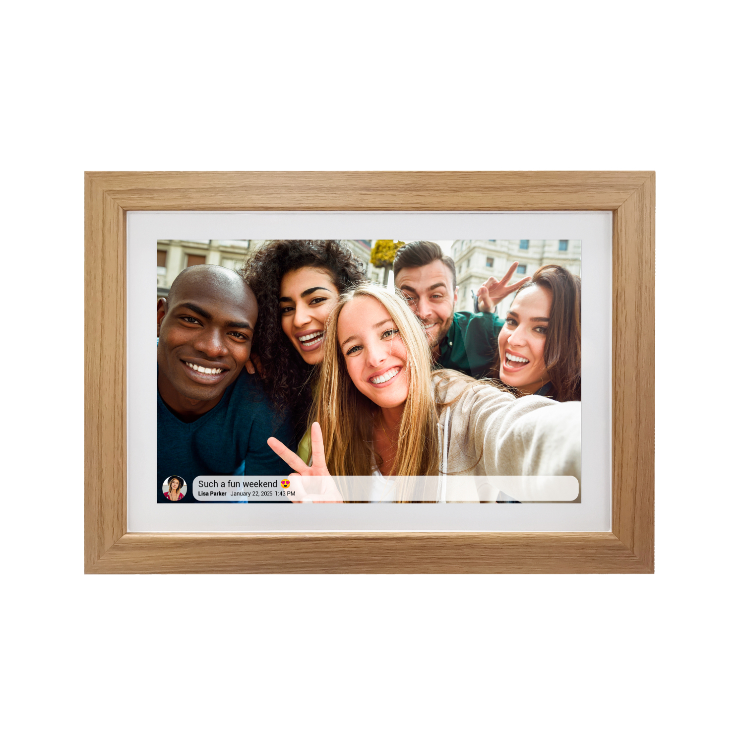 Snug Digital Photo Frame With Frameo 16GB 10.1Inch - Wood - Image 57