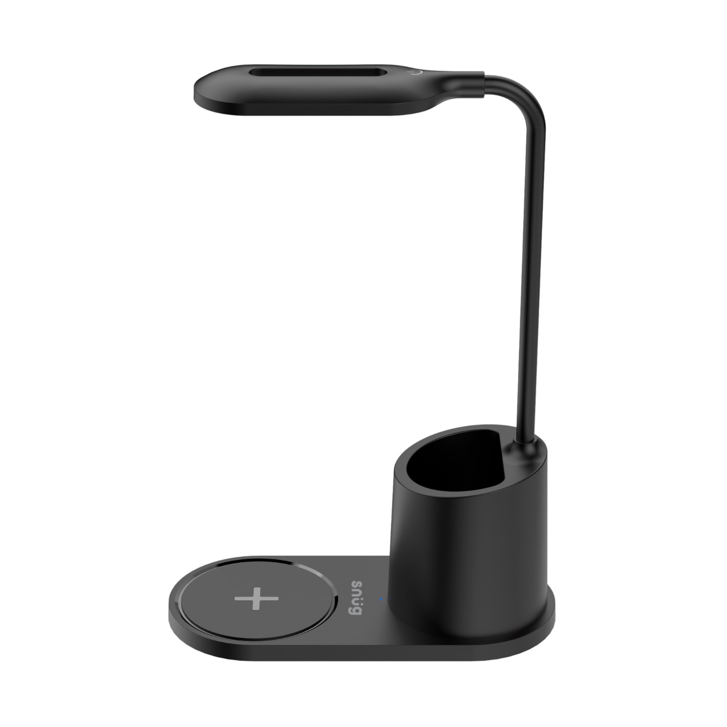 Snug LED Wireless Charger Pad With Pen Holder 15W - Black - Image 108