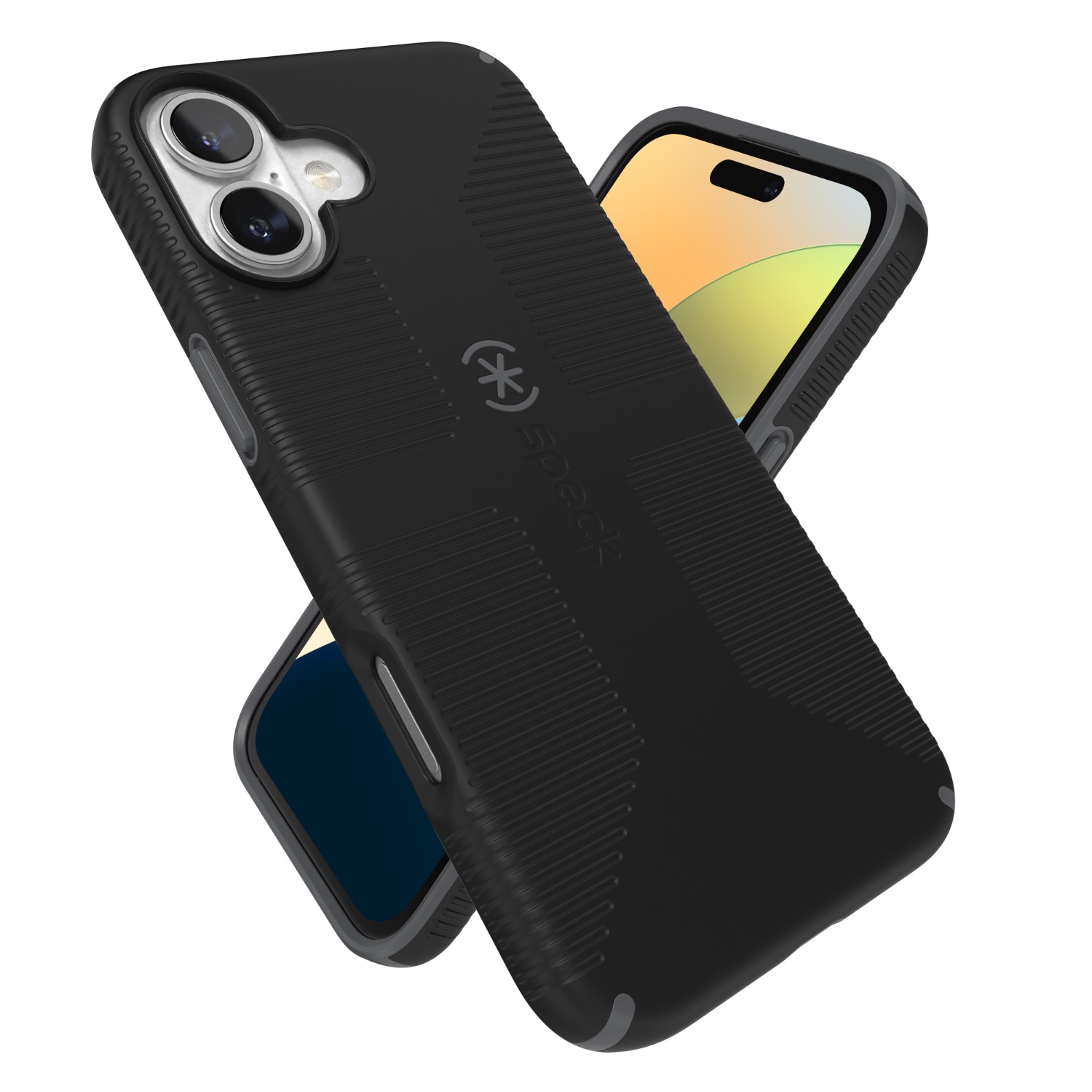 Speck Candyshell Grip MagSafe Case - Apple iPhone 16 Plus - Black & Slate Grey - Image 70