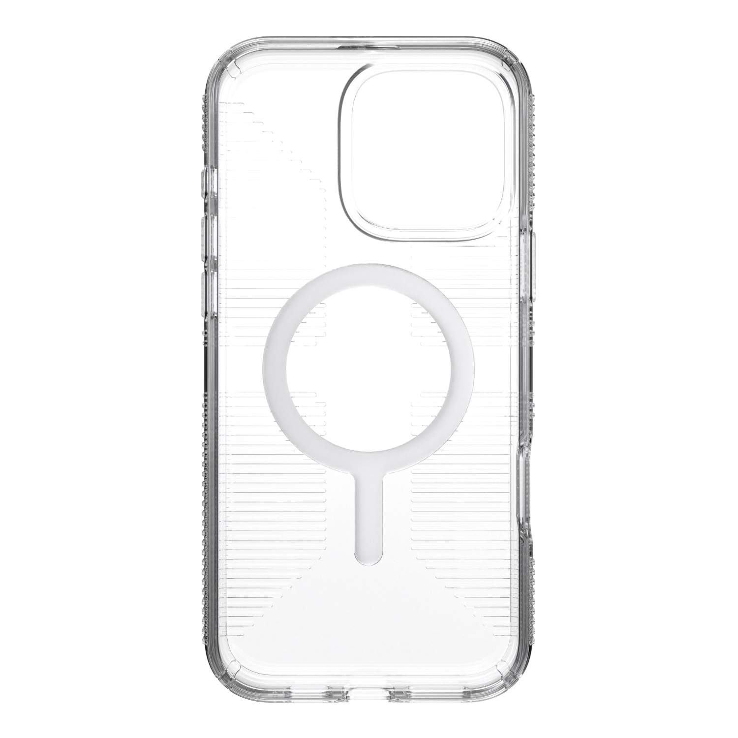 Speck Gemshell Grip MagSafe Case - Apple iPhone 16 Pro Max - Clear & Chrome - Image 79