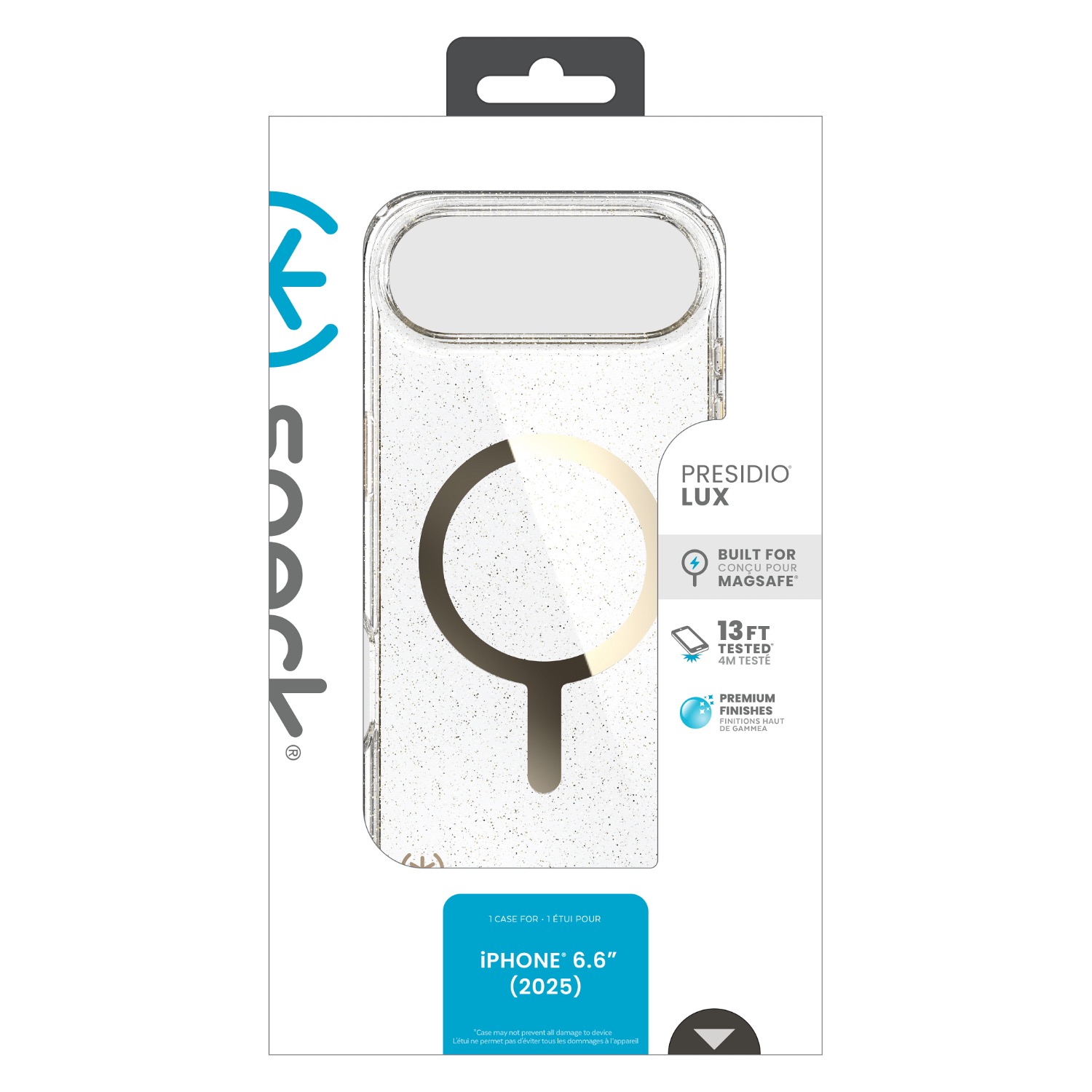 Speck Presidio Lux MagSafe Case - Apple iPhone Air - Gold Glitter - Image 77