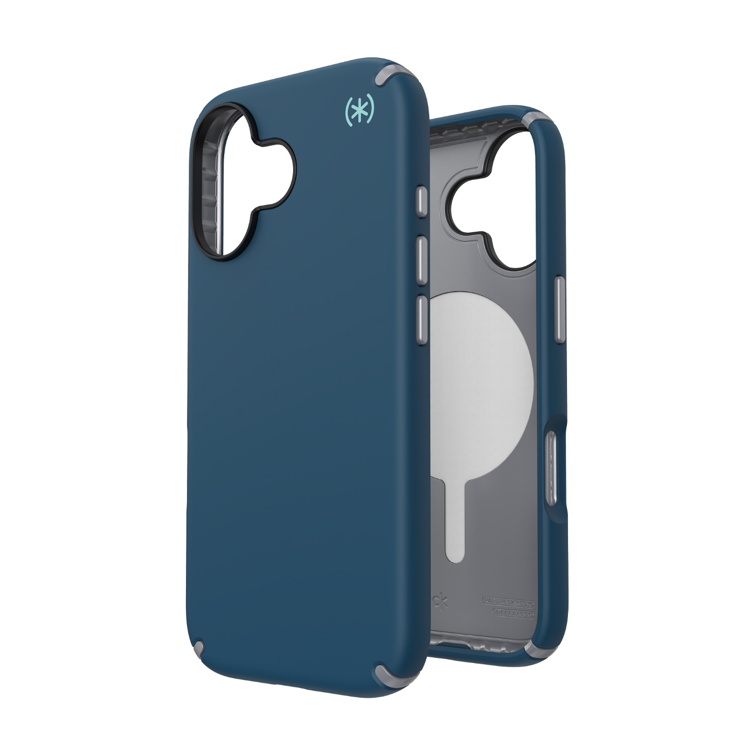 Speck Presidio2 Pro MagSafe Case - Apple iPhone 17 - Blue & Silver - Image 69