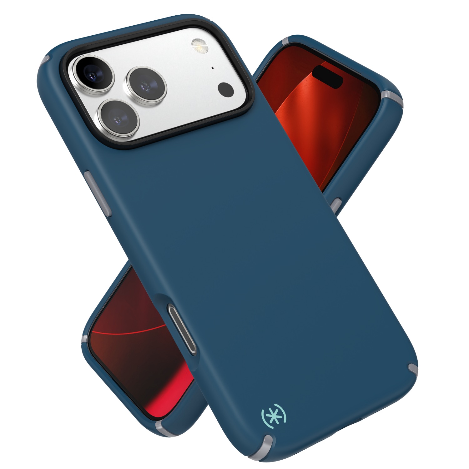 Speck Presidio2 Pro MagSafe Case - Apple iPhone 17 Pro Max - Blue & Silver - Image 74