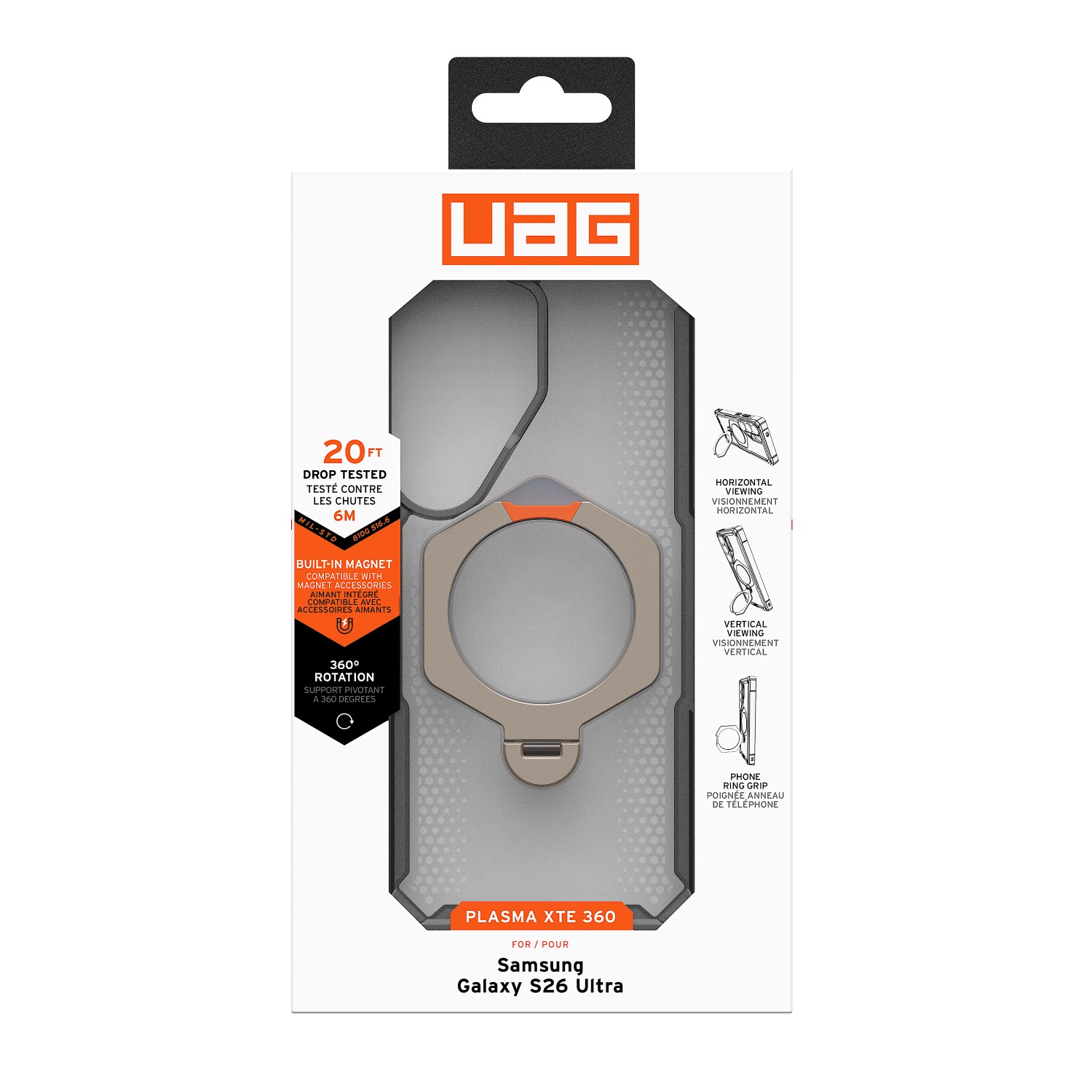 UAG Plasma XTE 360 Magnetic Case - Samsung Galaxy S26 Ultra - Ash - Image 54