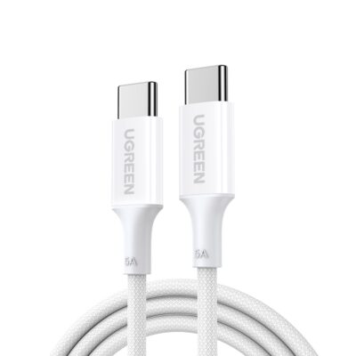 UGREEN Type-C To Type-C Braided Cable 100W 2 Metre - White