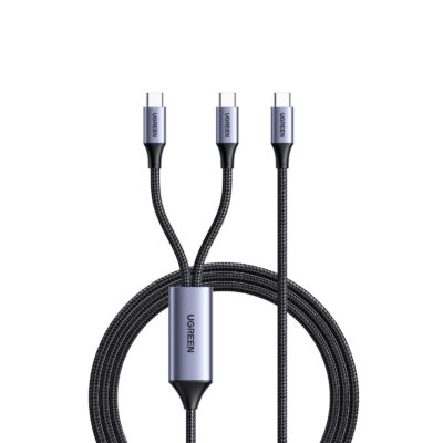 UGREEN Dual Type-C To Type-C Braided Cable 100W 1.5 Metre - Black