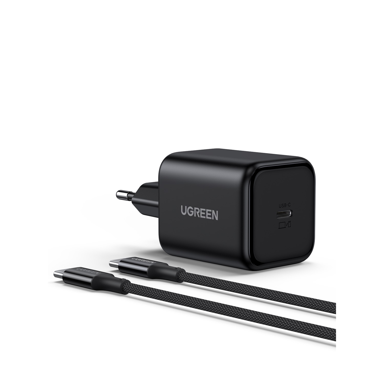UGREEN 1 Port Type-C PD Wall Charger 45W With Cable - Black - Image 13