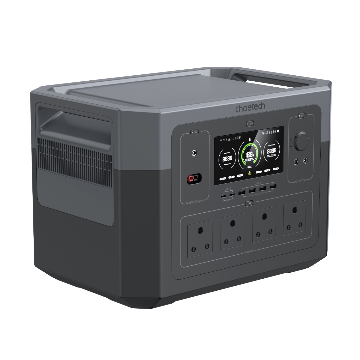 Choetech Portable UPS Power Station 2000W / 1920Wh - Image 17