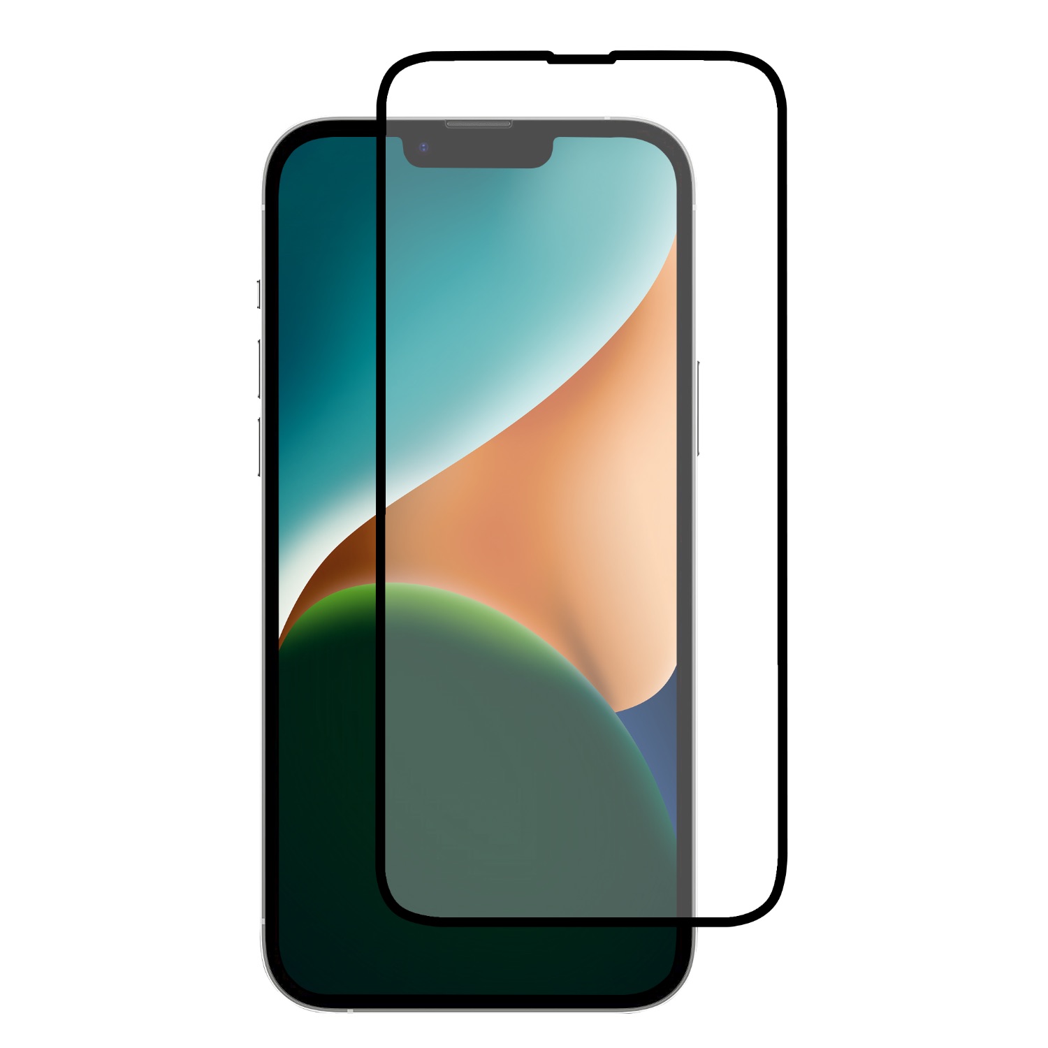 Body Glove Tempered Glass Screen Protector - Apple iPhone 16 Plus / iPhone 15 Plus - Black Border - Image 64