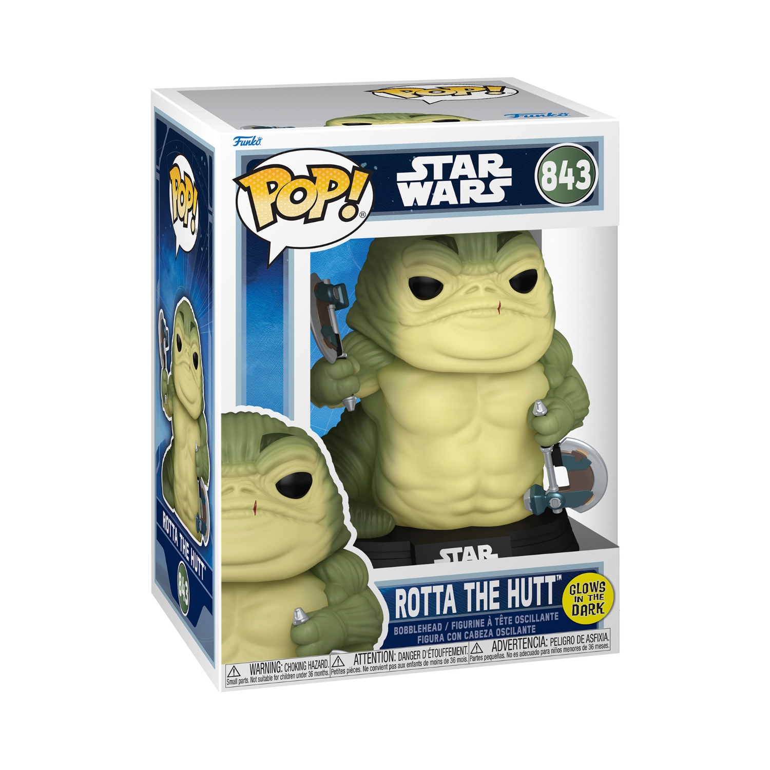 Funko Pop!: Star Wars - Rotta The Hutt(Glows In The Dark) - Image 4
