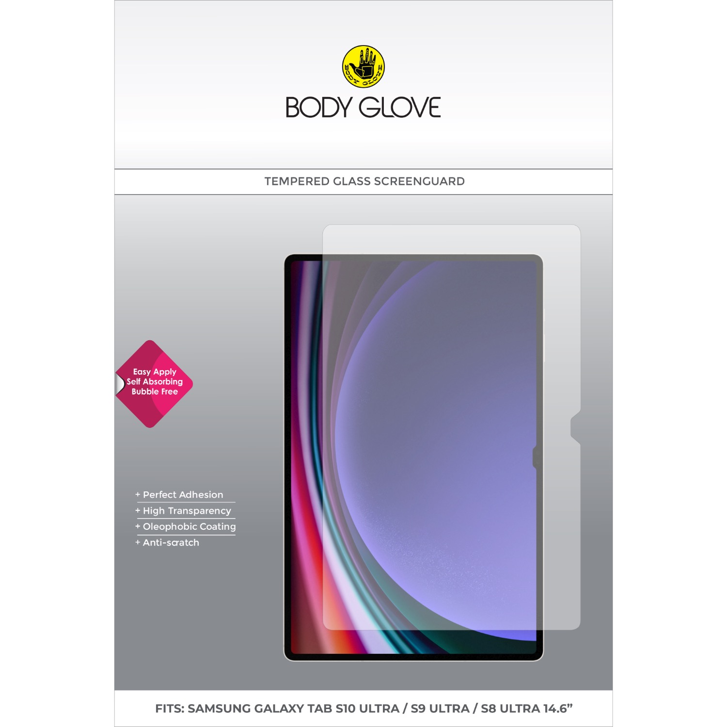 Body Glove Tempered Glass Screen Protector - Samsung Galaxy Tab S11 Ultra / Tab S9 Ultra / Tab S8 Ultra - Image 35