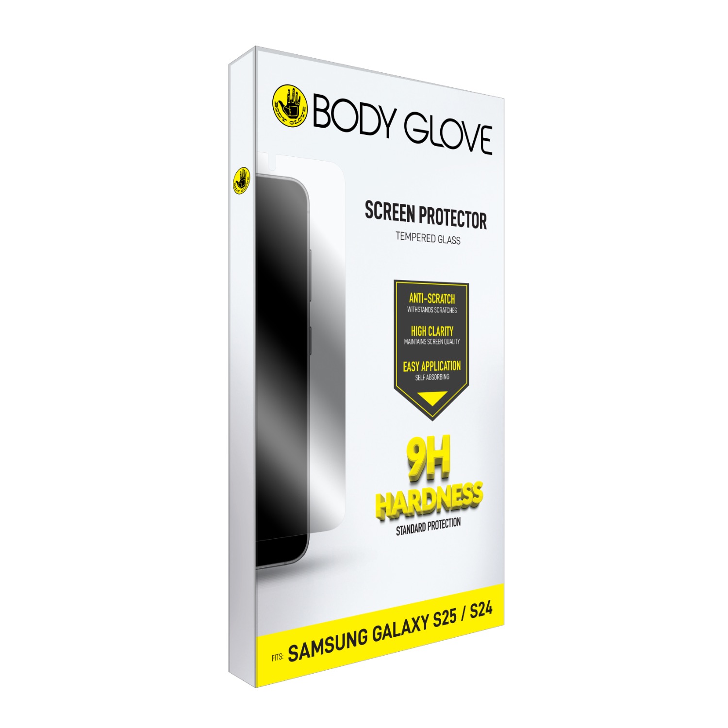 Body Glove Tempered Glass Screen Protector - Samsung Galaxy S25 - Clear - Image 80