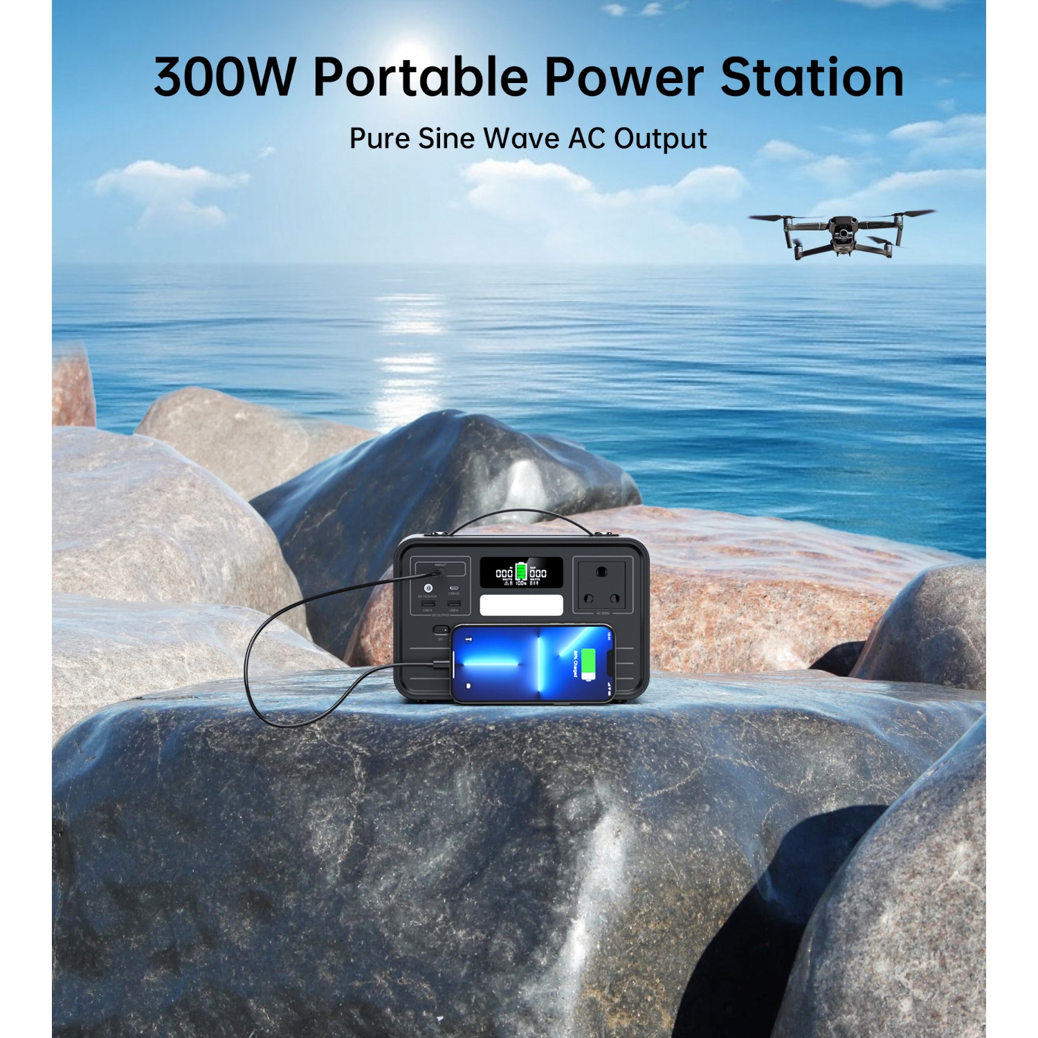 Choetech Portable Power Station 300W / 230Wh - Image 14