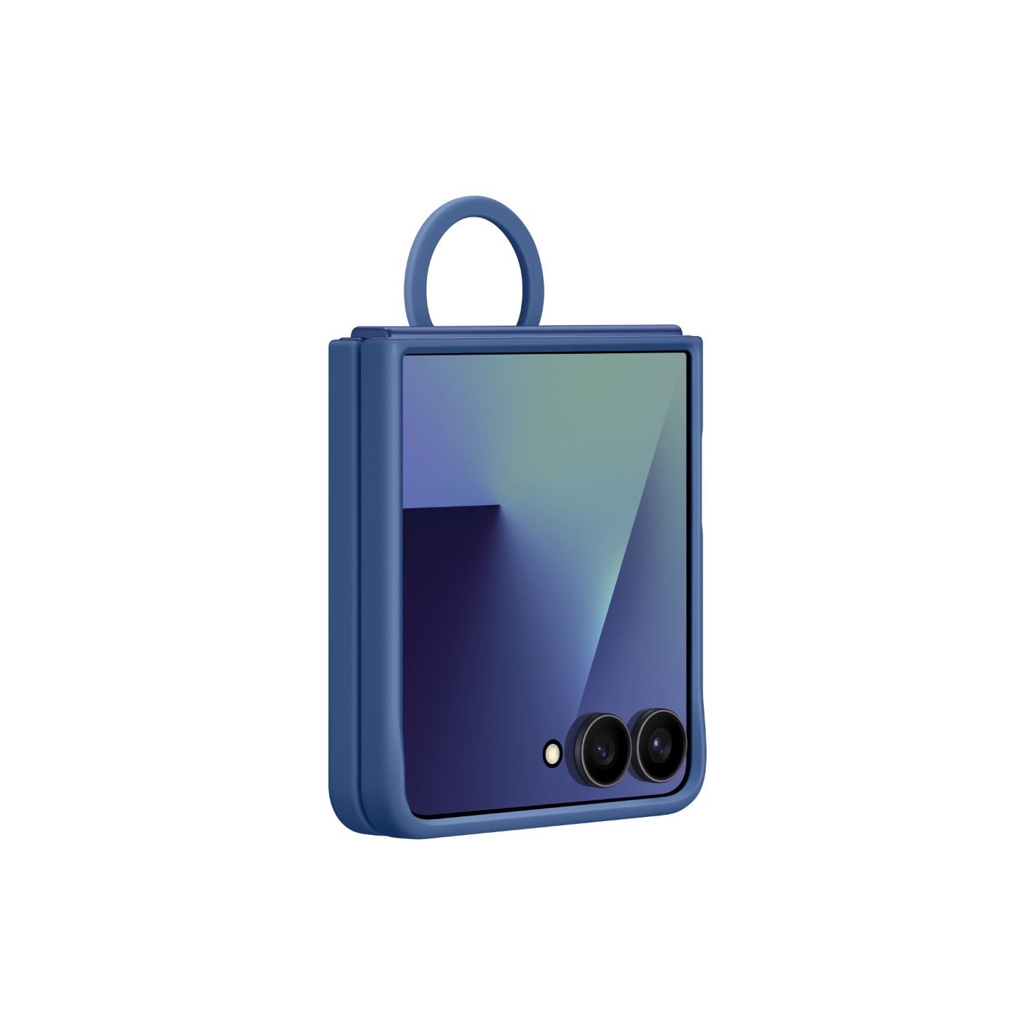 Samsung Silicone Cover With Ring - Samsung Galaxy Z Flip7 - Blue - Image 110