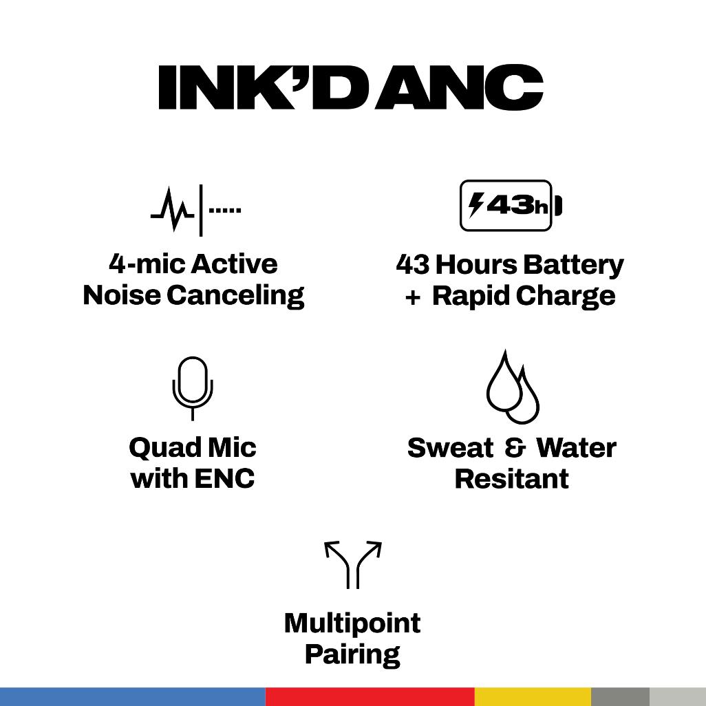 Skullcandy INKD® ANC Wireless Earbuds - Black - Image 32